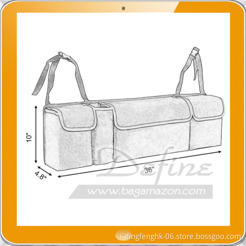 Foldable Trunk Organizer Adjustable Backseat Storage Bag
